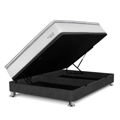 CAMA BOXET RIZZOLI ZENNA 2 PLAZAS GRIS - 2