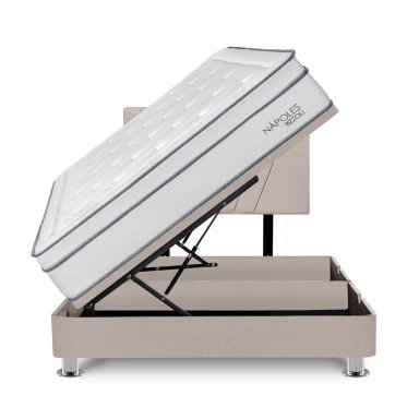 DORMITORIO BOXET RIZZOLI NAPOLES 2 PLAZAS BEIGE - 1