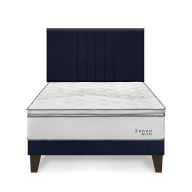 DORMITORIO EUROPEO RIZZOLI ZENNA 2 PLAZAS SPRING AZUL - 1