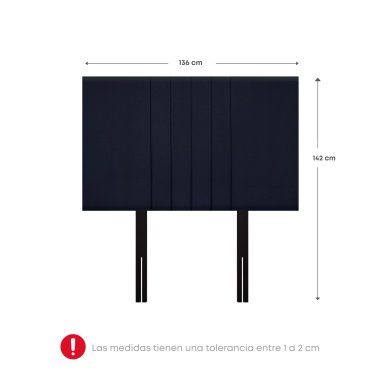 DORMITORIO EUROPEO RIZZOLI ZENNA 2 PLAZAS SPRING AZUL - 7