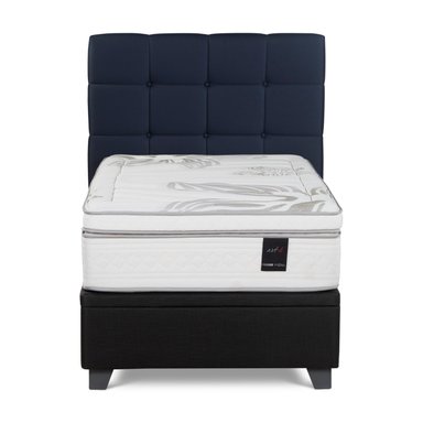 DORMITORIO BOXET ROSEN ART 4 1.5 PLAZAS ISSEY AZUL - 4