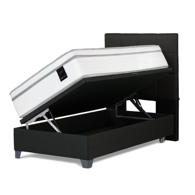 DORMITORIO BOXET ROSEN ART 4 1.5 PLAZAS ISSEY GRAFITO - 1