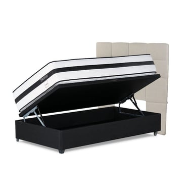 DORMITORIO BOXET ROSEN DRIVEN 1.5 PLAZAS ISSEY NIEBLA - 1