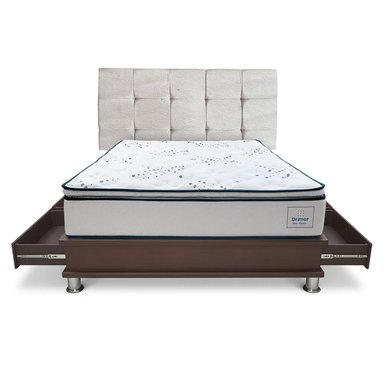 DORMITORIO DRIMER NEW OZONO QUEEN CON CAJONES CUADROS - 2