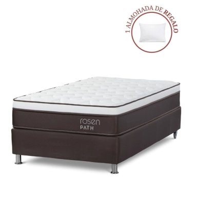 CAMA AMERICANA ROSEN PATH CAFÉ 1.5 PLAZAS + 1 ALMOHADA - 1