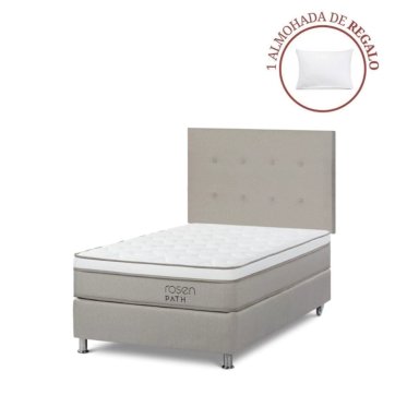DORMITORIO AMERICANO ROSEN PATH NIEBLA 1.5 PLAZAS WEST NIEBLA + 1 ALMOHADA - 1