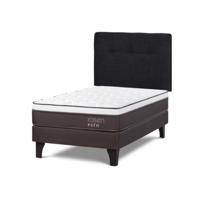 DORMITORIO EUROPEO ROSEN PATH CAFÉ 1.5 PLAZAS NEW BENNET GRAFITO + 1 ALMOHADA - 1