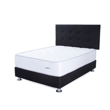 DORMITORIO AMERICANO EL CISNE CLÁSICO 1.5 PLAZAS POCKET SILVER NEGRO - 1