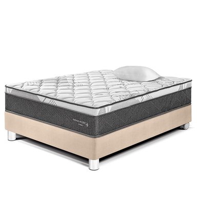 CAMA AMERICANA PARAÍSO POCKET STAR 1.5 PLAZAS CHAMPAGNE - 1