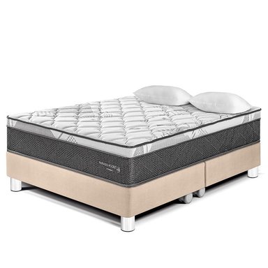 CAMA AMERICANA PARAÍSO POCKET STAR KING CHAMPAGNE - 1