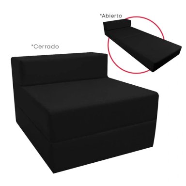 DORMITORIO AMERICANO FORLI ACQUA 1.5 PLAZAS GRAFITO + SOFÁ CAMA - 8