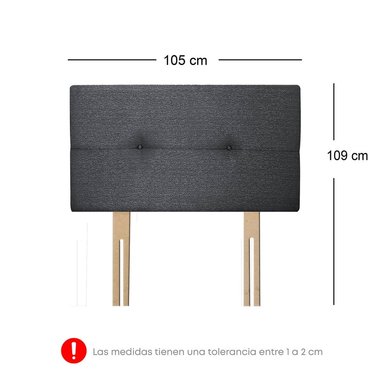 DORMITORIO AMERICANO FORLI ACQUA 1.5 PLAZAS GRAFITO + SOFÁ CAMA - 6