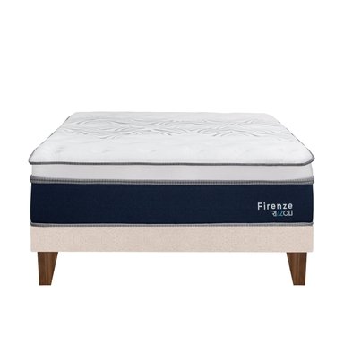 CAMA EUROPEA RIZZOLI FIRENZE 1.5 PLAZAS BEIGE - 2