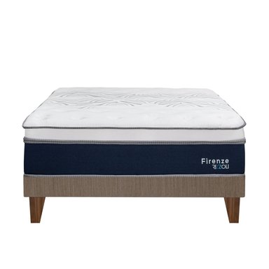 CAMA EUROPEA RIZZOLI FIRENZE MARRON 1.5 PLAZAS MARRÓN - 2
