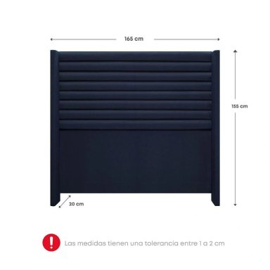 DORMITORIO EUROPEO RIZZOLI FIRENZE QUEEN AZUL + VELADOR MUNDIAL - 9