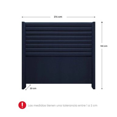 DORMITORIO EUROPEO RIZZOLI FIRENZE KING AZUL + VELADOR MUNDIAL - 9
