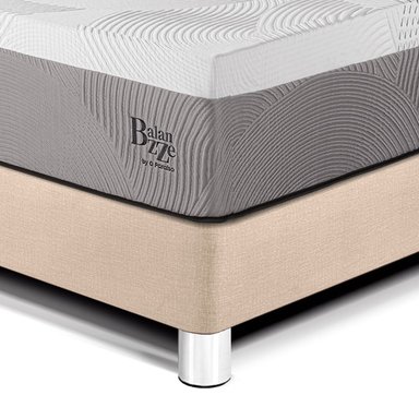 DORMITORIO PARAÍSO ROYAL BALANZZE 1.5 PLAZAS + CABECERA GOLD CHAMPAGNE + 1 ALMOHADA VISCOELÁSTICA - 2