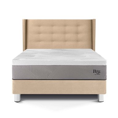 DORMITORIO PARAÍSO ROYAL BALANZZE 1.5 PLAZAS + CABECERA GOLD CHAMPAGNE + 1 ALMOHADA VISCOELÁSTICA - 3