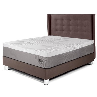 DORMITORIO PARAÍSO ROYAL BALANZZE 2 PLAZAS + CABECERA GOLD CHOCOLATE + 2 ALMOHADAS VISCOELÁSTICAS - 1