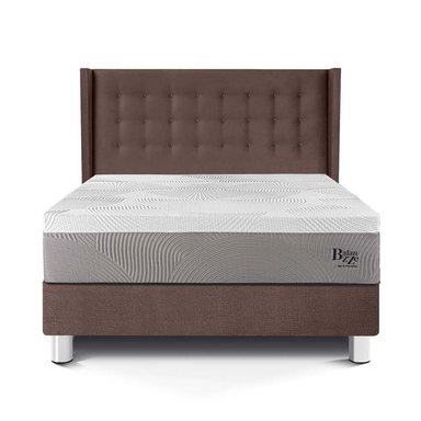 DORMITORIO PARAÍSO ROYAL BALANZZE KING + CABECERA GOLD CHOCOLATE + 2 ALMOHADAS VISCOELÁSTICAS - 3