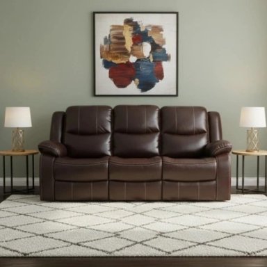 SILLÓN RECLINABLE RIPLEY HOME FINESSO 3 CUERPOS MARRÓN - 1