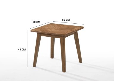 MESA LATERAL RIPLEY HOME CHEVRON MID CENTURY 50X50 CM - 3