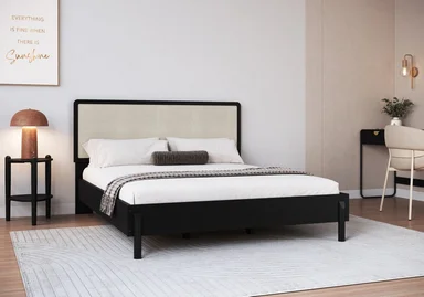 CAMA MAISON LINETT LOUISE QUEEN NEGRO - 1