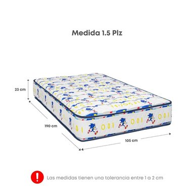 DORMITORIO AMERICANO FORLI SONIC 1.5 PLAZAS AZUL - 5