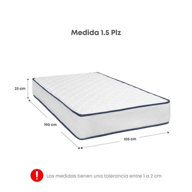 CAMA AMERICANA FORLI SONIC 1.5 PLAZAS BLANCO - 6