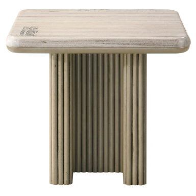 MESA LATERAL MAISON LINETT CELINE BEIGE 70X 70 CM - 2