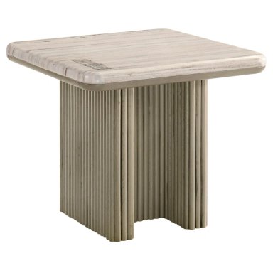 MESA LATERAL MAISON LINETT CELINE BEIGE 70X 70 CM - 4