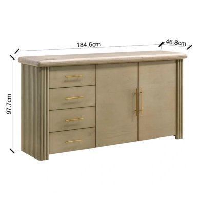 APARADOR MAISON LINETT CELINE BEIGE - 3
