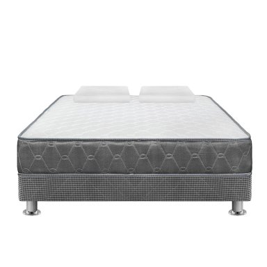 CAMA AMERICANA FORLI AQCUA 2 PLAZAS GRIS + EDREDÓN - 2