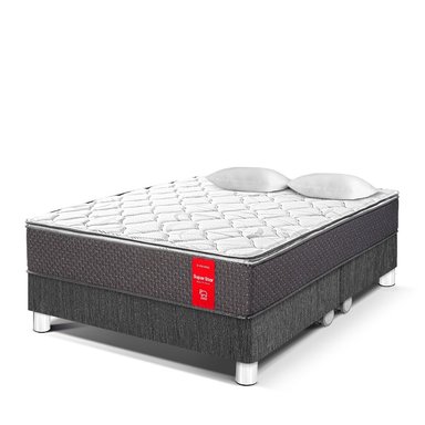 CAMA AMERICANA PARAÍSO SUPER STAR KING CHARCOAL - 1