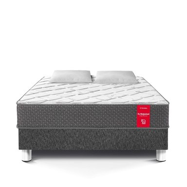 CAMA AMERICANA PARAÍSO SU MAJESTAD QUEEN CHARCOAL - 3