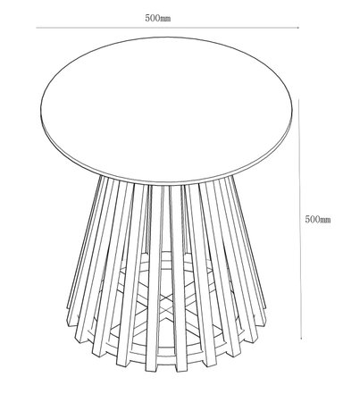 MESA LATERAL MAISON LINETT NANTES NATURAL 50X50 CM - 3