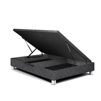 BASE BOXET PARAÍSO DELUXE 1.5 PLAZAS CHARCOAL - 1