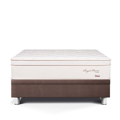 CAMA BOXET PARAISO ROYAL PRINCE 2 PLAZAS CHOCOLATE + 2 ALMOHADAS VISCOELÁSTICAS - 2
