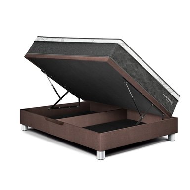 CAMA BOXET PARAISO PARAÍSO POCKET STAR 1.5 PLAZAS CHOCOLATE - 1