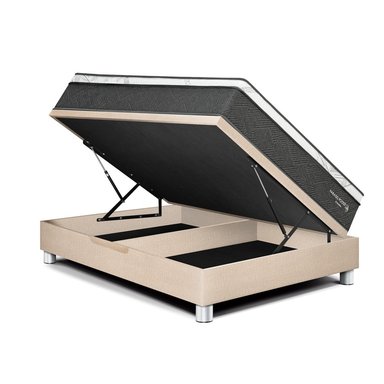 CAMA BOXET PARAISO PARAÍSO POCKET STAR 2 PLAZAS CHAMPAGNE - 1