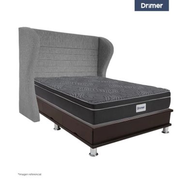 DORMITORIO OPORTO DRIMER VENTUS KING BRETANNA GRIS PLATA - 1