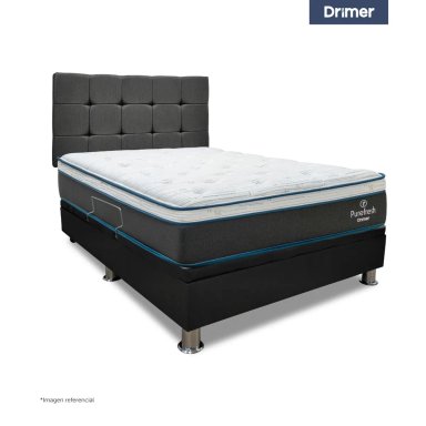 DORMITORIO BOXET DRIMER PURE FRESH 1.5 PLAZAS GRIS - 2