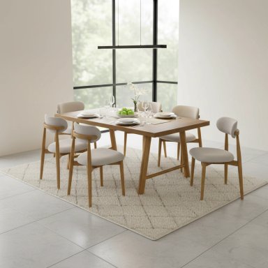 JUEGO COMEDOR MAISON LINETT JULIETTE 6 SILLAS - 1