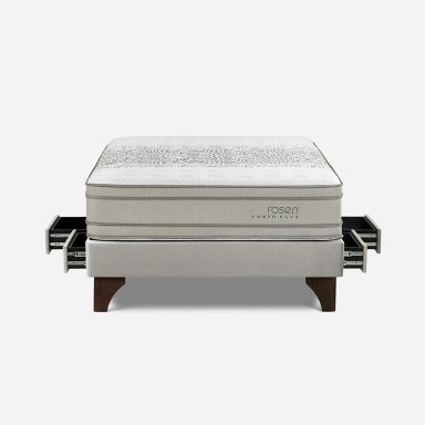 CAMA EUROPEA ROSEN CON CAJONES TEMPO PLUS 2 PLAZAS - 1