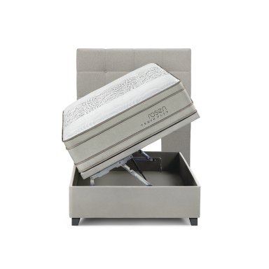 DORMITORIO BOXET ROSEN TEMPO PLUS 1.5 PL ISSEY NIEBLA - 4