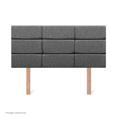 DORMITORIO BOXET PARAÍSO ROYAL CLOUD BLOCKS 1.5 PLAZAS GRIS + 1 ALMOHADA VISCOELÁSTICA - 5