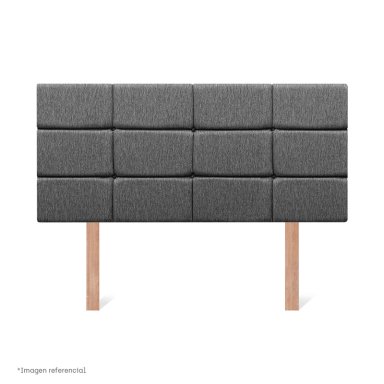 DORMITORIO BOXET PARAÍSO ROYAL CLOUD BLOCKS 2 PLAZAS GRIS + 2 ALMOHADAS VISCOELÁSTICAS - 5