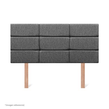 DORMITORIO BOXET PARAISO POCKET STAR BLOCKS 1.5 PLAZAS GRIS - 5