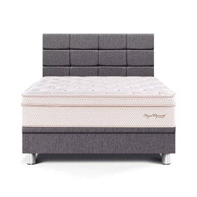 DORMITORIO BOXET PARAÍSO ROYAL DYNASTY BLOCKS 2 PLAZAS GRIS + 2 ALMOHADAS VISCOELÁSTICAS - 1