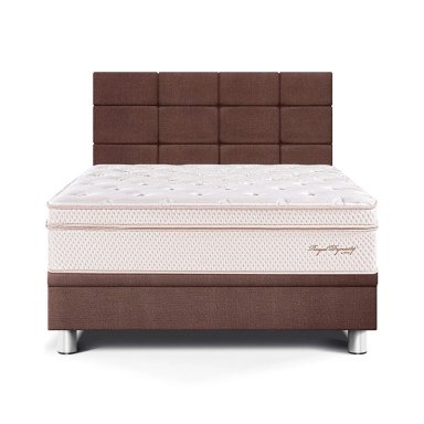 DORMITORIO BOXET PARAÍSO ROYAL DYNASTY BLOCKS 2 PLAZAS CHOCOLATE + 2 ALMOHADAS VISCOELÁSTICAS - 1